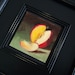 Pear Up 4 x 4 Original Small Oil Painting