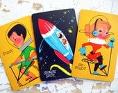 Space-O, Vintage Playing Cards, A Neat Set of Eight Cards in EXCELLENT Condition