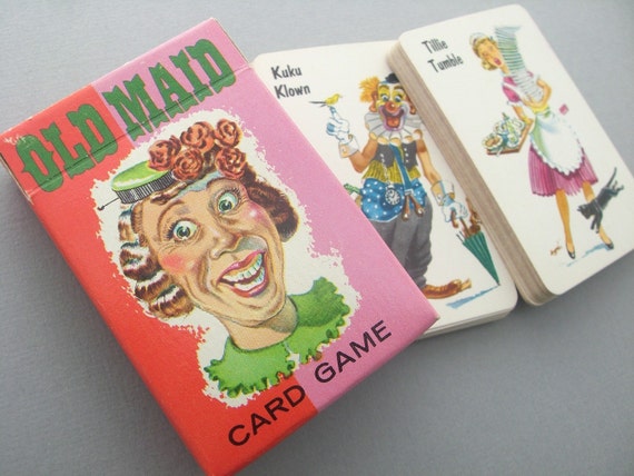 Vintage Whitman Miniature Old Maid Complete Deck With By 30one