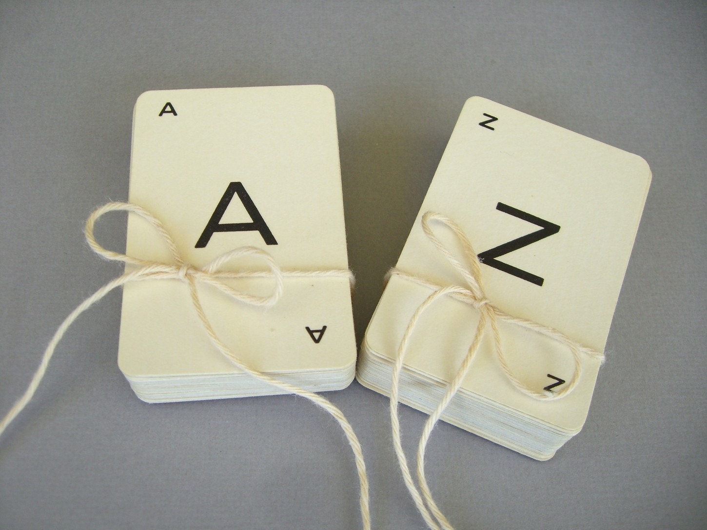 NEW PRICE- From A to Z, MINI Vintage Alphabet Cards 1960's
