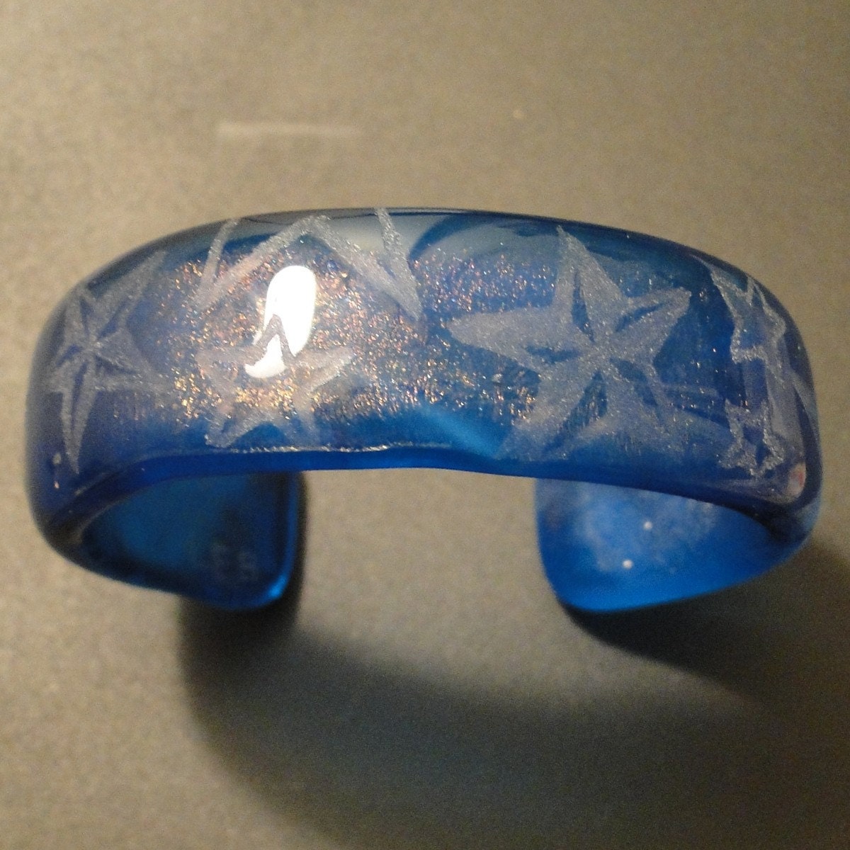 Star Glass Cuff Bracelet