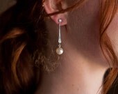 Jackie Pearl and Cubic Zirconia Earrings