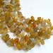 SALE Rare MONTANA Rough Raw Gold Blue Sapphire Briolette Beads 12 Of 16 Inches