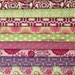 Joel Dewberry Heirloom JD47 Sky Rose Bouquet , by the yard