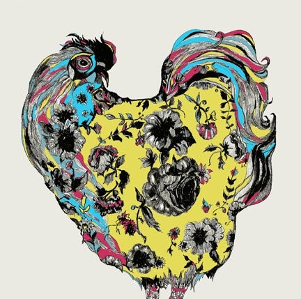 Chickens Love Tattoos  - Chicken Art Print