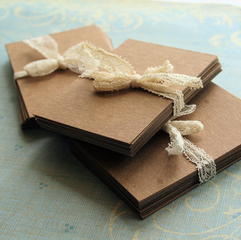 12 Natural Chipboard ATC ACEO Blank Cards