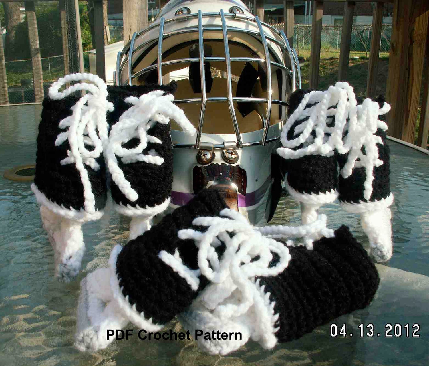 Instant Download - Ice Hockey Skates Crochet Pattern