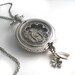 Lucky Pendant - Pocket Watch Art Collage Steampunk Necklace Jewelry