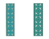 Loom or 1 Drop Odd Peyote Pattern - Chinese Celtic Cuff Bracelet