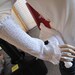 SALE - White Ruffled Armwarmers (406)