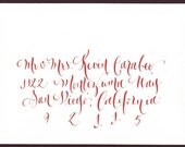 Wedding calligraphy - hand addressing