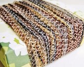 Ebony and Sable ZigZag Lace ribbon woven trim - novelty, holiday, embellishment craft wrap wedding supply - 6 yards