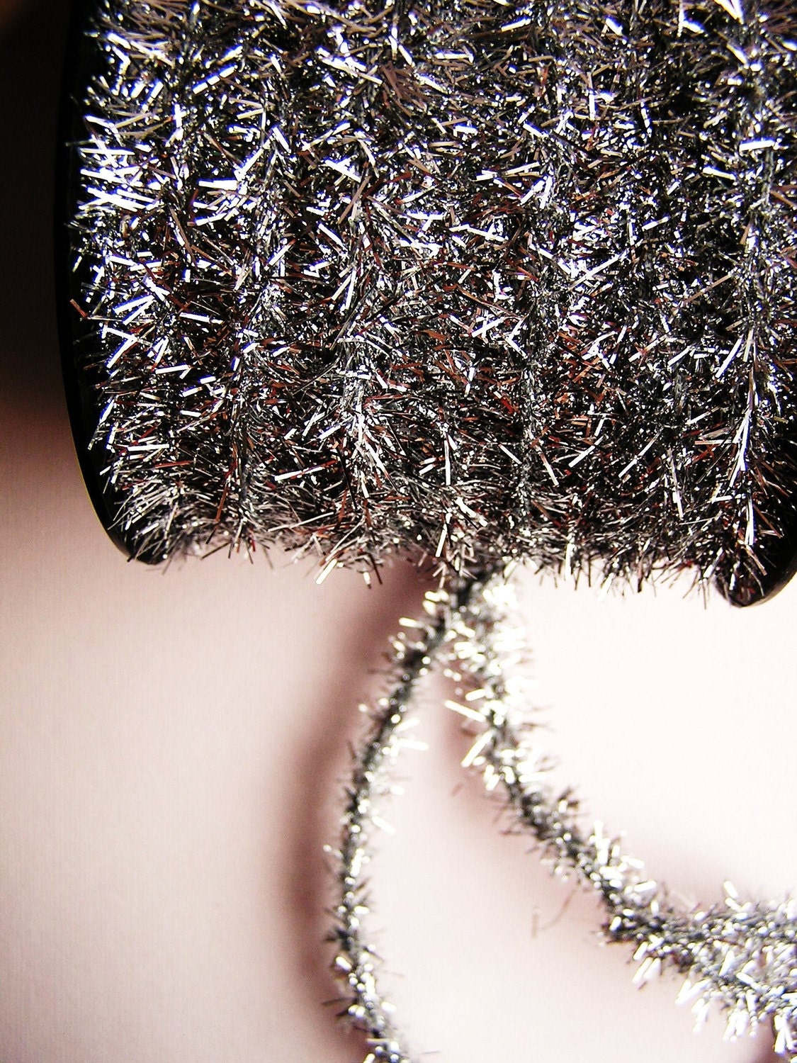 silver wired tinsel garland trim for gift by silver wired tinsel garland trim for gift by