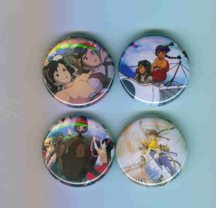 Laputa Castle in the Sky 1 Inch Pinback Butttons