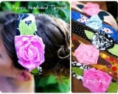 Fabric Flower Headband Tutorial- How To  INSTANT DOWNLOAD