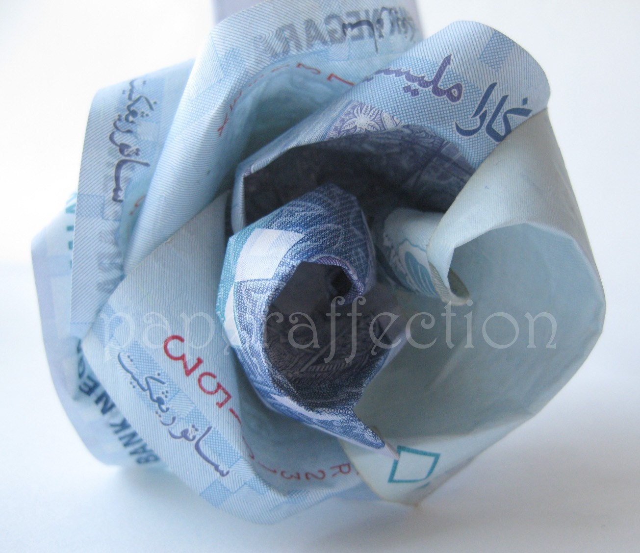 Blue Money Rose - 5 Malaysian Ringgit