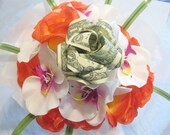 Custom Money Rose Toss Wedding Bouquet