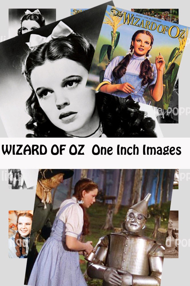 Wizard of Oz  Digital Collage Sheet no 280 One Inch Squares  on 4x6inch sheet
