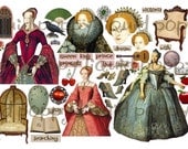 Queen Victoria Collage Sheet  No 290  queen women digital collage png bird egg