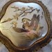 Vintage Music Box Chokin Japanese Filagree Gold and Copper