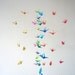 CLEARANCE Origami Crane Mobile- Rainbow Colors- Googly Eyes