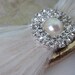 Featured in Martha Stewart Weddings-Feathers&Frills "Bow" rhinestone/pearl and ostrich feather Shoe Adornments- custom made to order