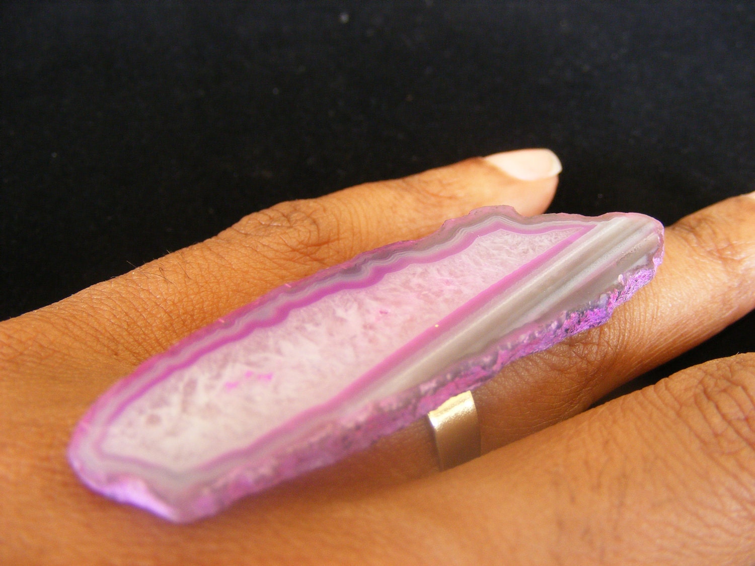 Pink Agate Ring