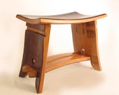 The Emperor Seat, recycled oak wine barrel staves gorgeous stool, small bench