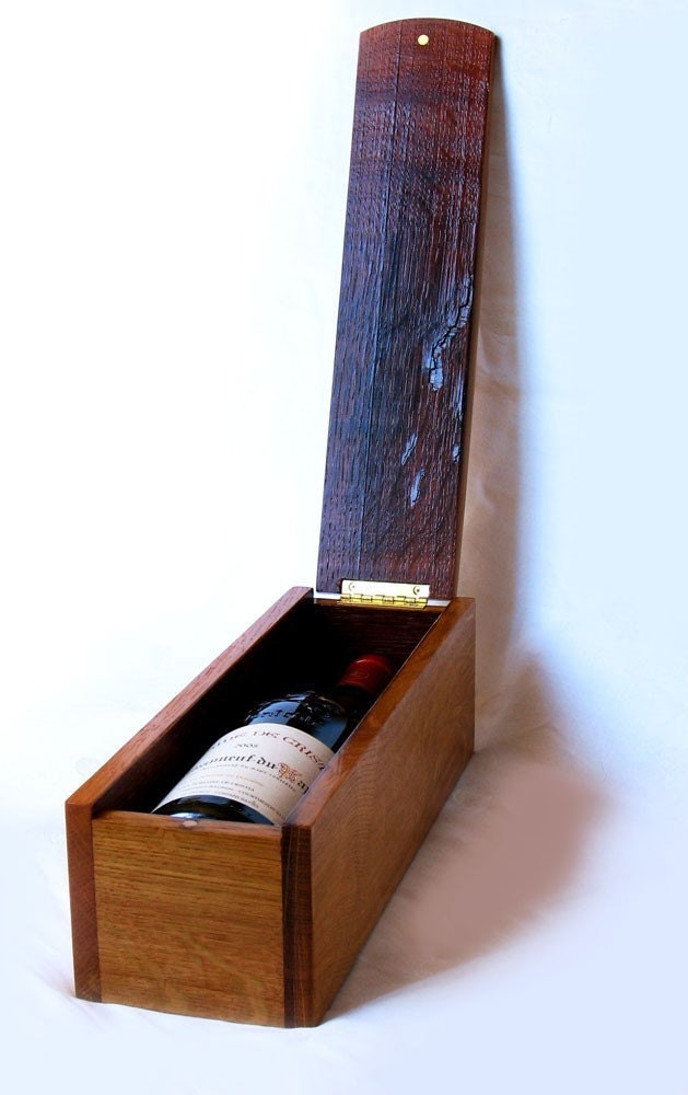 Lumberghini, finest wine gift box, recycled oak wine barrel
