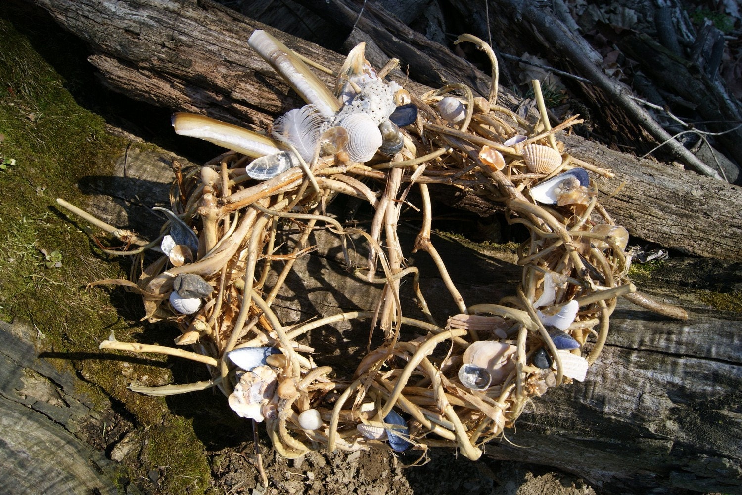 SALE Natural Wild Honeysuckle Vine Wreath  WATERS Edge...