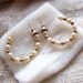1984 Vintage Avon Earrings Simulated Pearl Hoops in Original Box Sale
