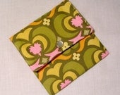 Mini wallet / Mini Pouch / Gift card Holder / coin purse Midwest Olive - Amy Butler