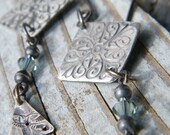 Pure Silver Icy Lace Earrings