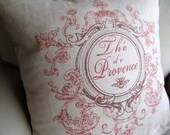PROVENCE  pillow  cover 22x22 red motif