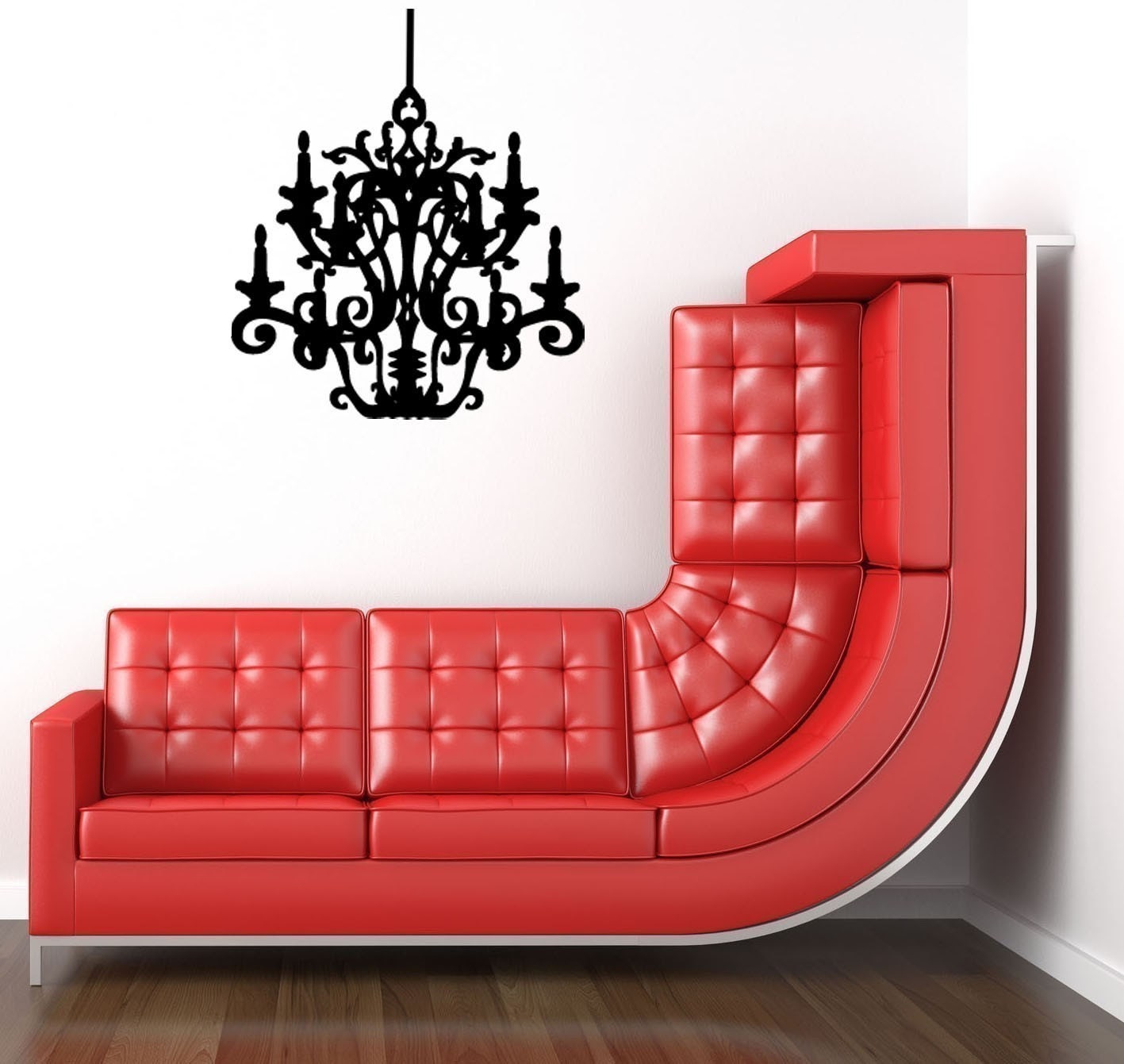 Elegant Chandelier viny wall decal