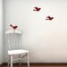 Sale 3 little birds vinyl wall decal in CHERRY ONLY