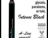 All Natural Mineral Makeup Eyeliner Pencil  INTENSE BLACK  Chubby Eyeliner Pencil   Highly Pigmented  Eco-Certified Packaging