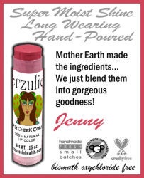 Mineral Makeup Lipstick and Cream Blush Colorstick in JENNY All Natural Organic Mineral Makeup with Argan Oil