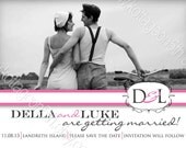 Eternal - Modern - Save the Date - Printable Engagement or Wedding Announcement - Custom Digital Card Design Invitation - Your Colors