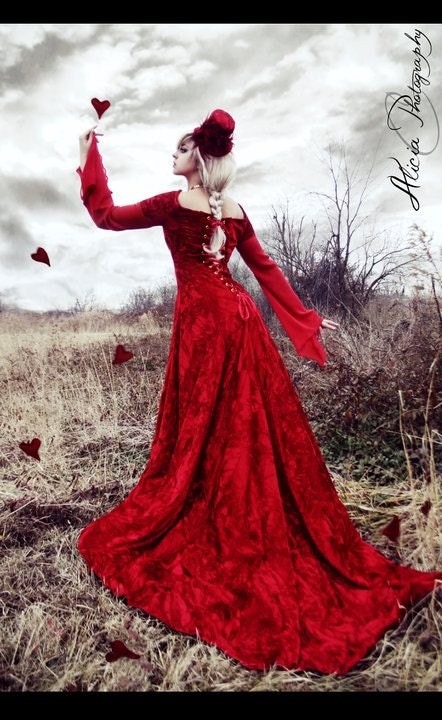 Annabel Romantic Medieval Velvet and Chiffon Wedding Gown Custom