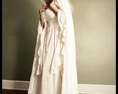 Gwendolyn Medieval Velvet and Lace Wedding Gown and Cape Custom