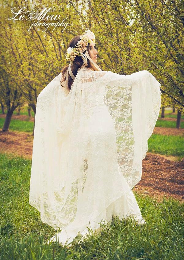 Fairy Medieval Renaissance Velvet and Lace Wedding Set Custom with Cape