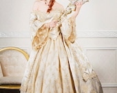 Ultimate Fantasy Marie Antoinette Lace Back Sparkle Gown Custom - RomanticThreads