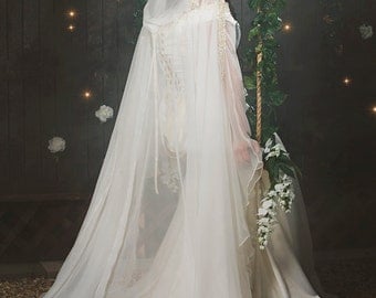 Juliana Princess Medieval Fantasy Gown with Cape and Belt Custom LOTR