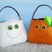 Toy Sewing Pattern for Ghost, Spider and Pumpkin Treat Bags - PDF ePATTERN