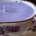 Lilac and Violets Soy Tea Cup Candle