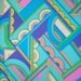 Vintage Fabric Geometric Polyester Multicolored 3 yards and 12 inches
