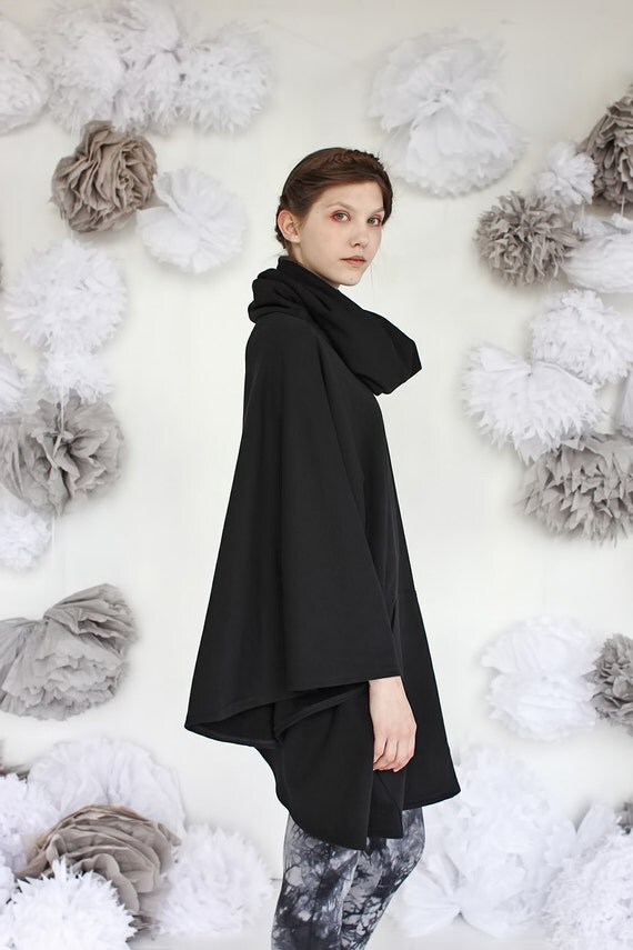 Hooded Sweatshirt Cape