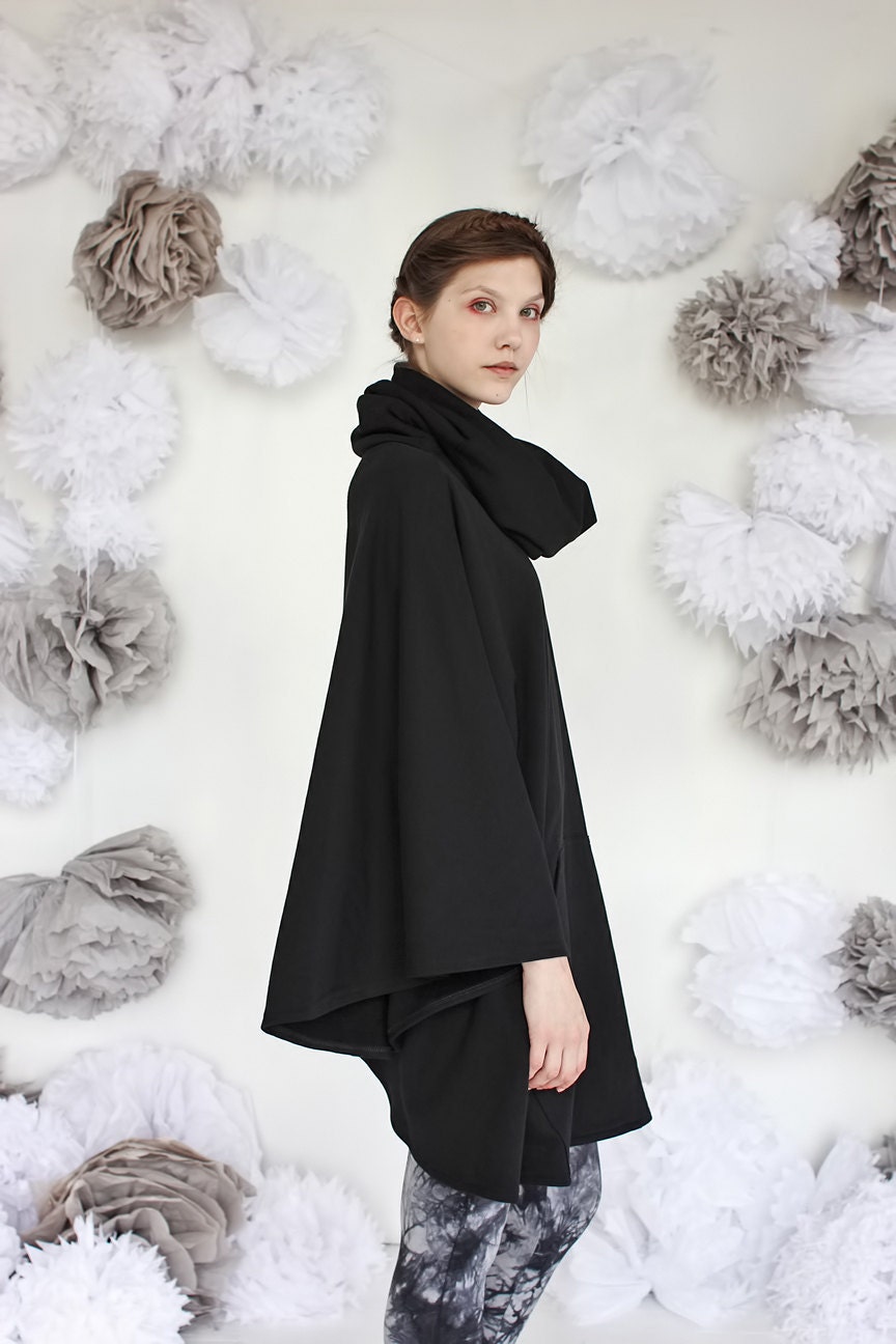 Hooded Sweatshirt Cape