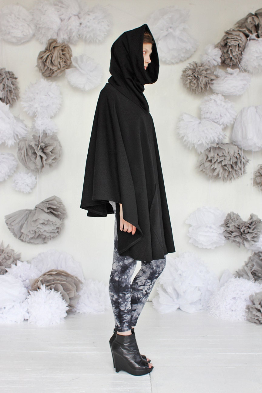 Hooded Sweatshirt Cape